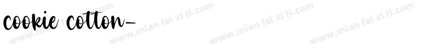 cookie cotton字体转换